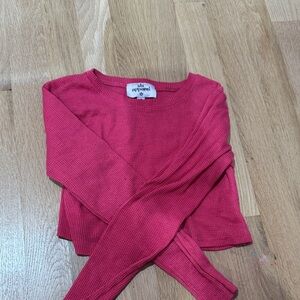 Long Sleeve Pink Tee